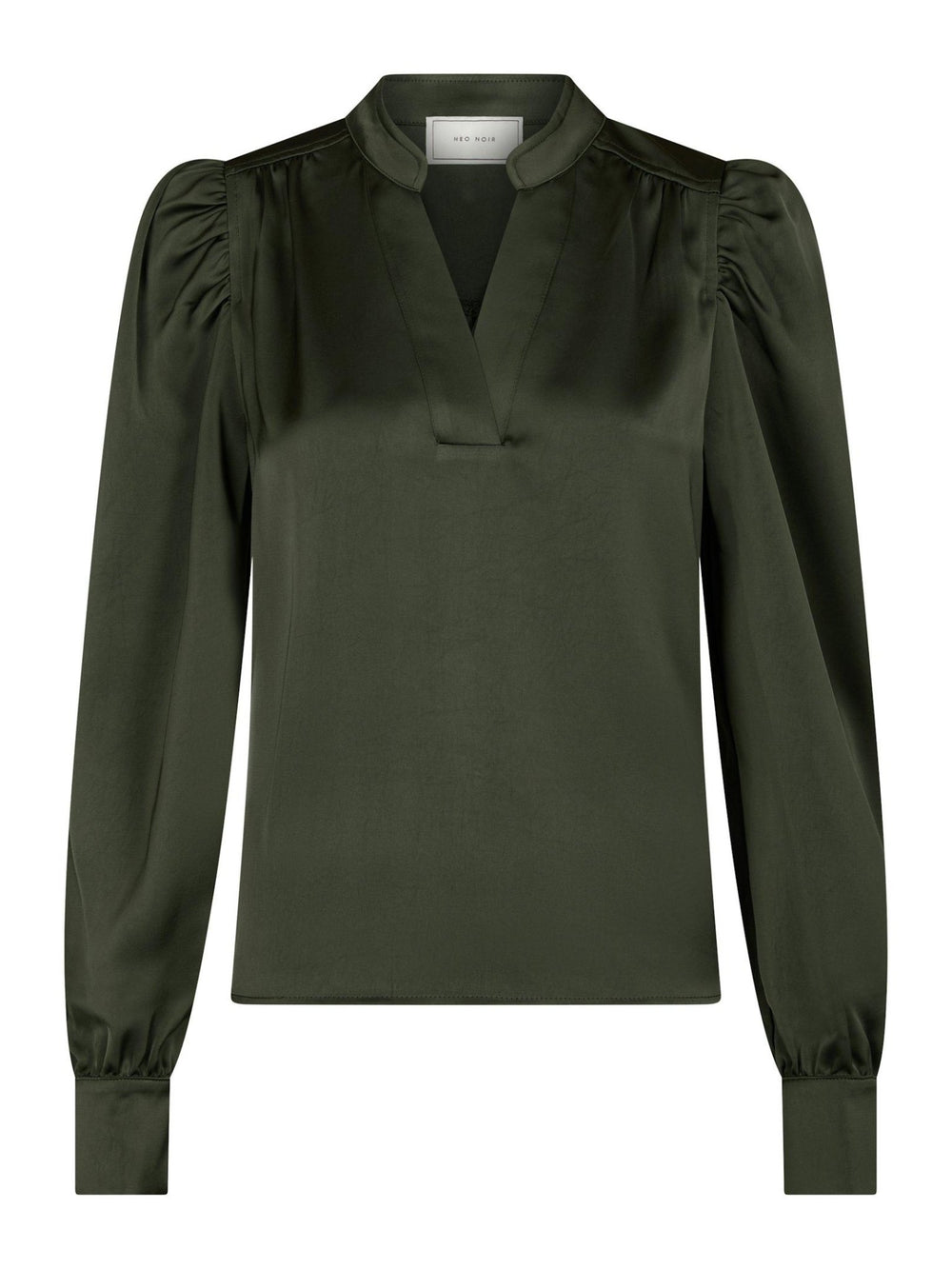 Rosslyn Heavy Sateen Blouse Deep Green | Skjorter og bluser | Smuk