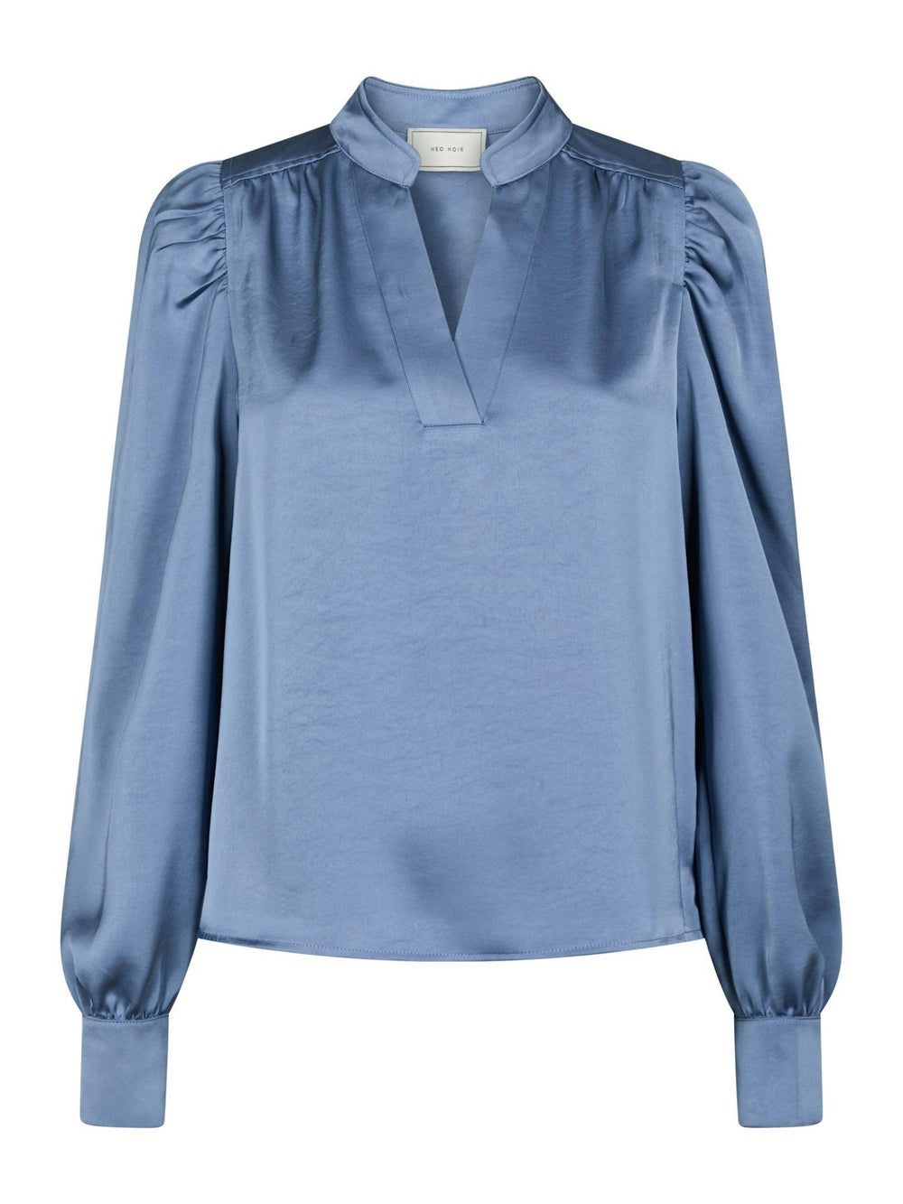 Rosslyn Heavy Sateen Blouse Smoke Blue | Skjorter og bluser | Smuk