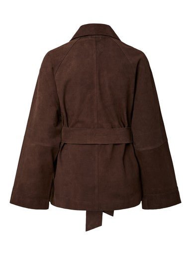 Runa Ls Suede Kimono Jacket Coffee Bean | Yttertøy | Smuk