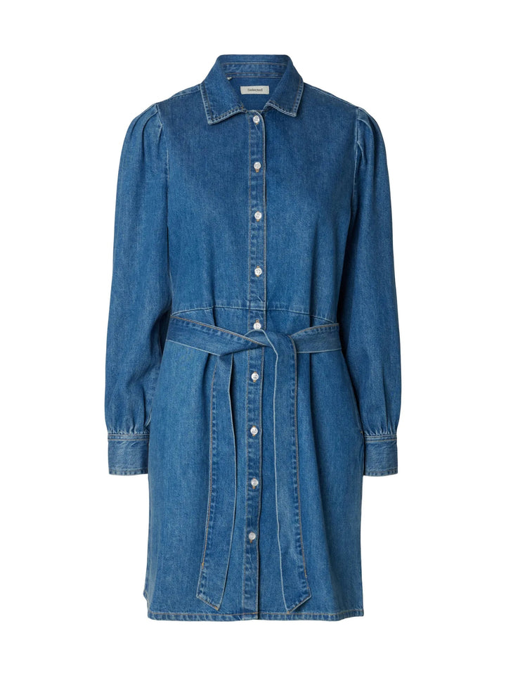 Runa Short Denim Dress Medium Blue Denim | Kjoler | Smuk