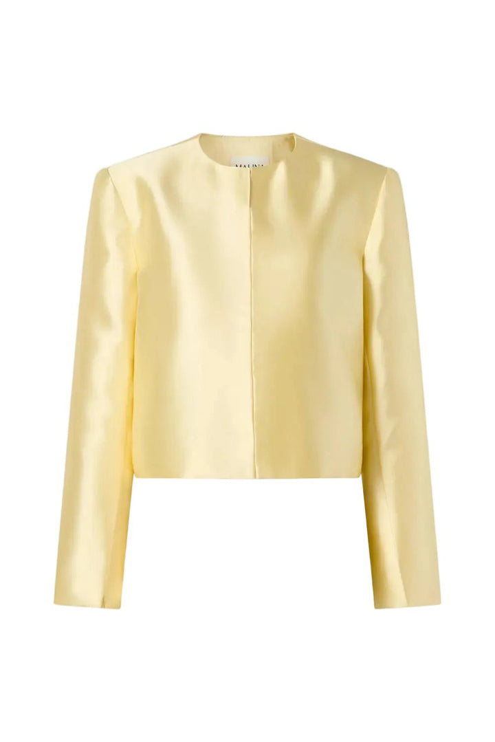 Ruthie Cropped Long Sleeve Blouse Light Lemon | Skjorter og bluser | Smuk
