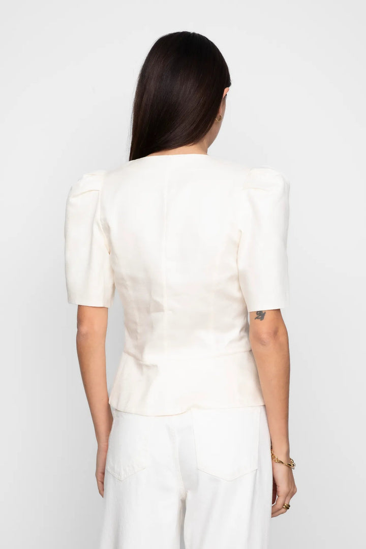 Sabina Blouse Cream | Skjorter og bluser | Smuk