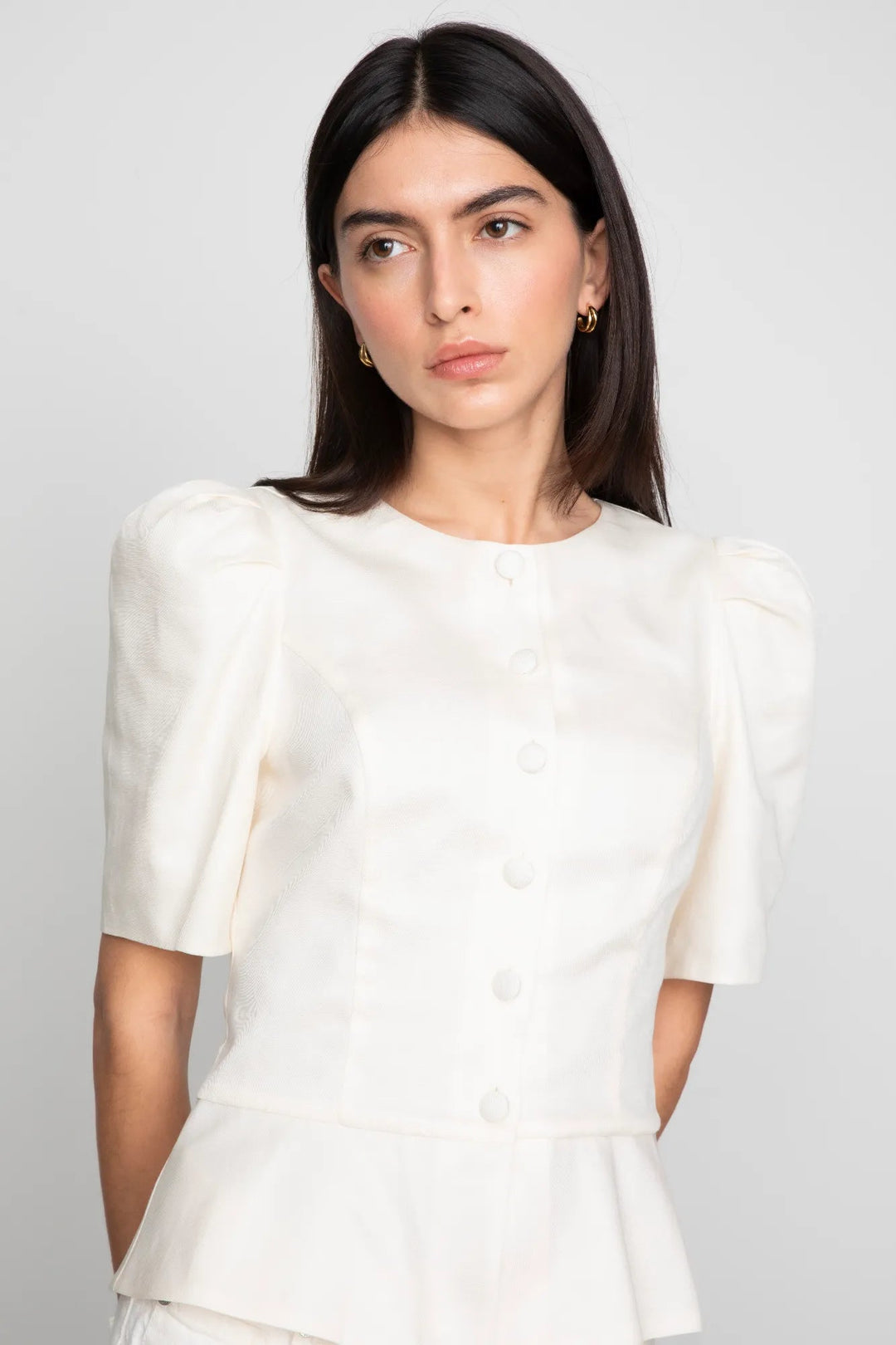 Sabina Blouse Cream | Skjorter og bluser | Smuk