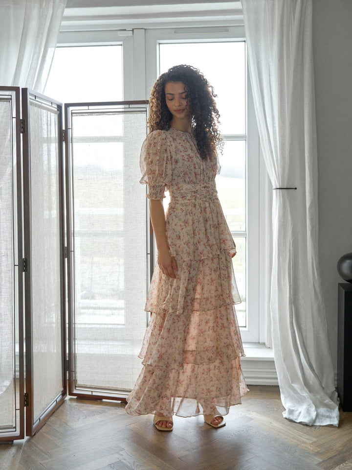 Sable Meadow Printed Dress Creme | Kjoler | Smuk