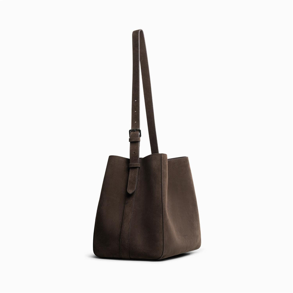 Sac Medium Suede Tote Bag Truffle | Accessories | Smuk - Dameklær på nett