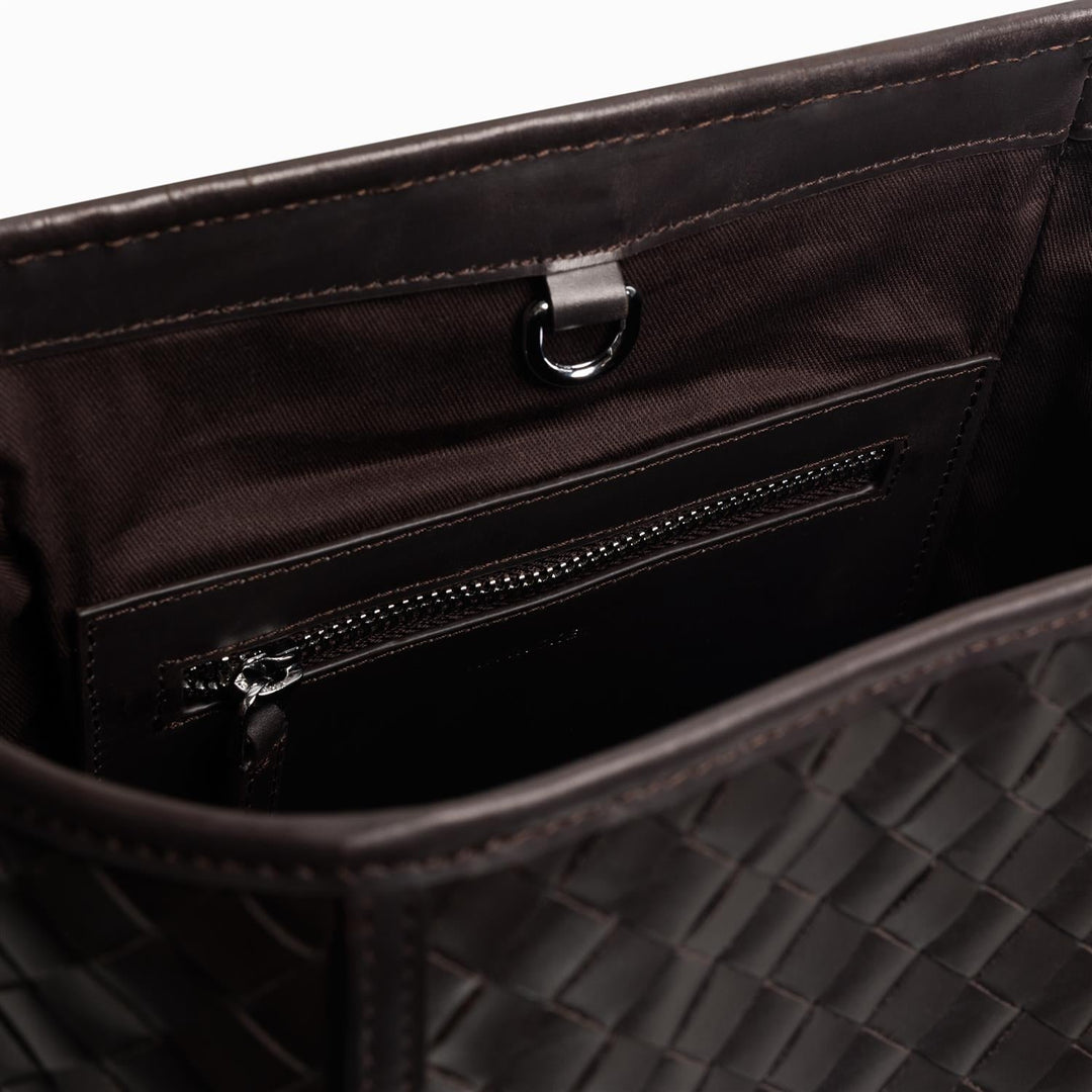 Sac Mini Braided Tote Bag Coffee | Accessories | Smuk - Dameklær på nett