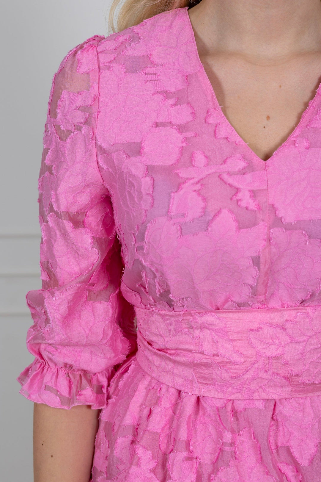 Sadie 3/4 Midi Dress B Rosebloom | Kjoler | Smuk - Dameklær på nett