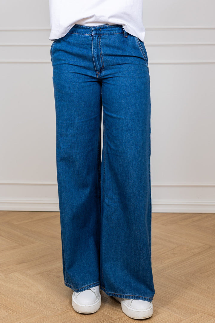 Safinas Pants Medium Blue Denim | Bukser | Smuk
