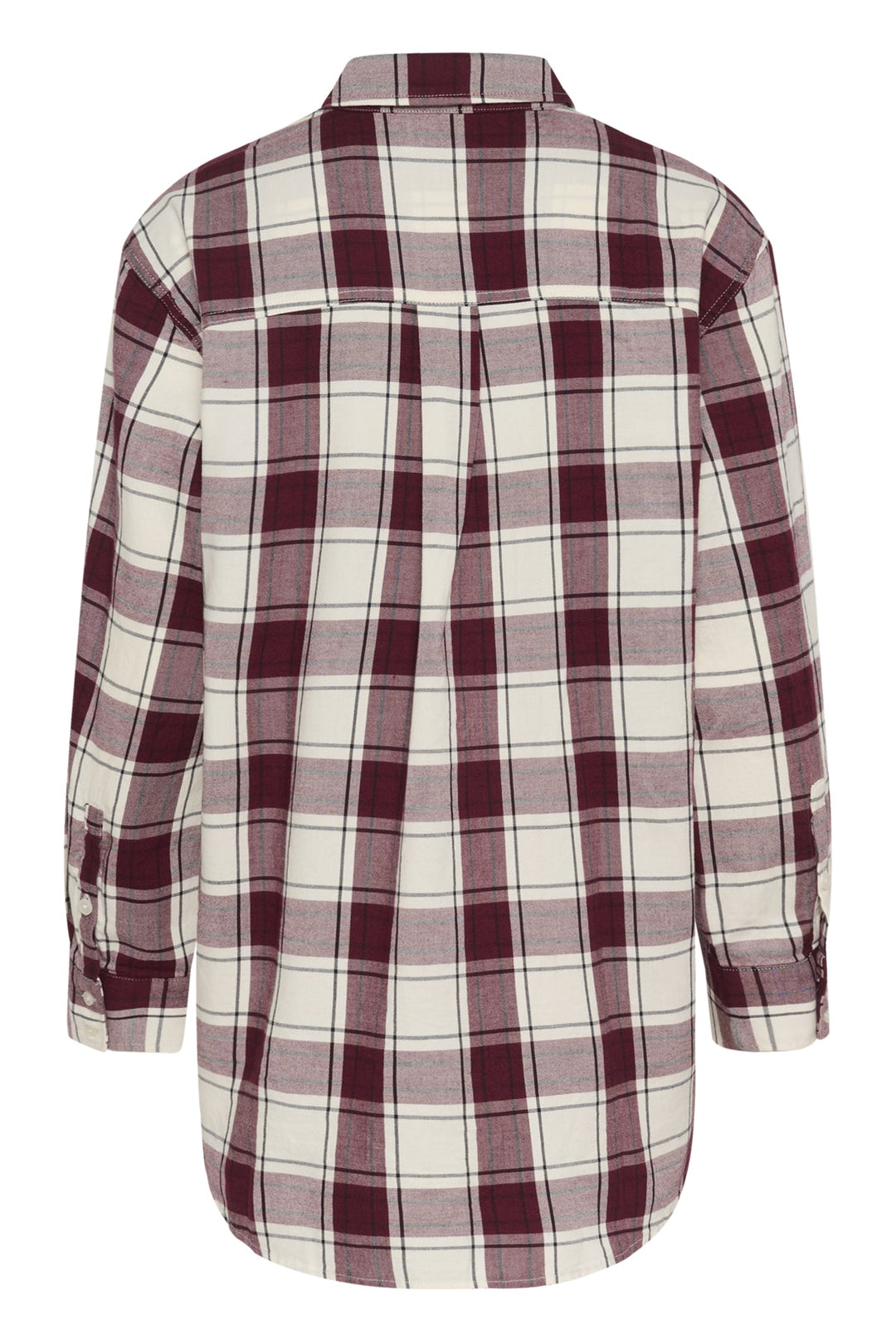 Samea Shirt Tawny Port Check | Skjorter og bluser | Smuk - Dameklær på nett