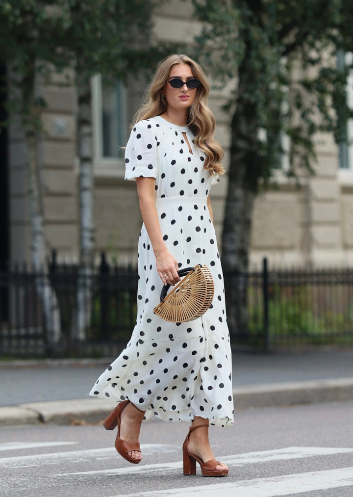 Samira Midi Dress Dots | Kjoler | Smuk