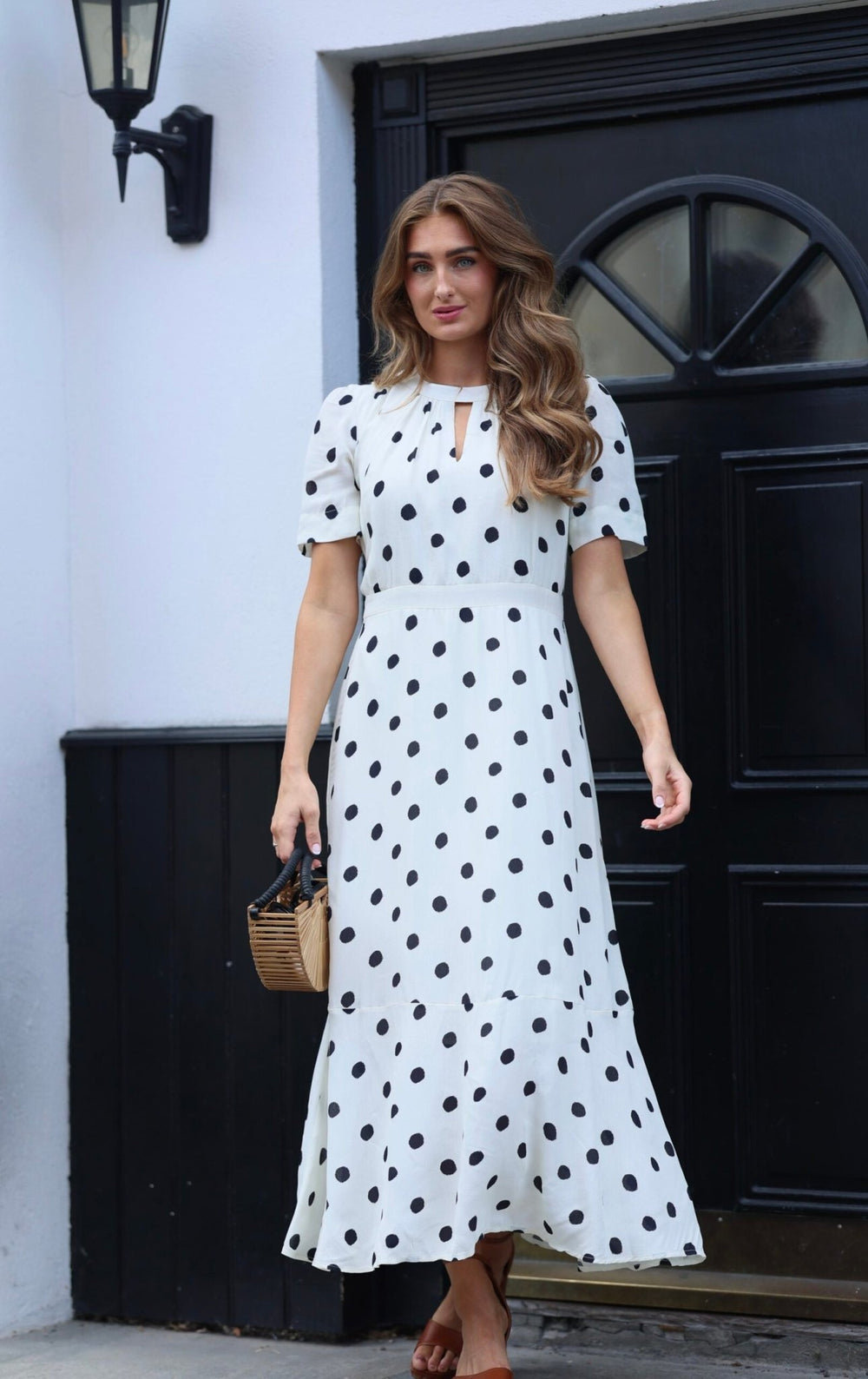 Samira Midi Dress Dots | Kjoler | Smuk