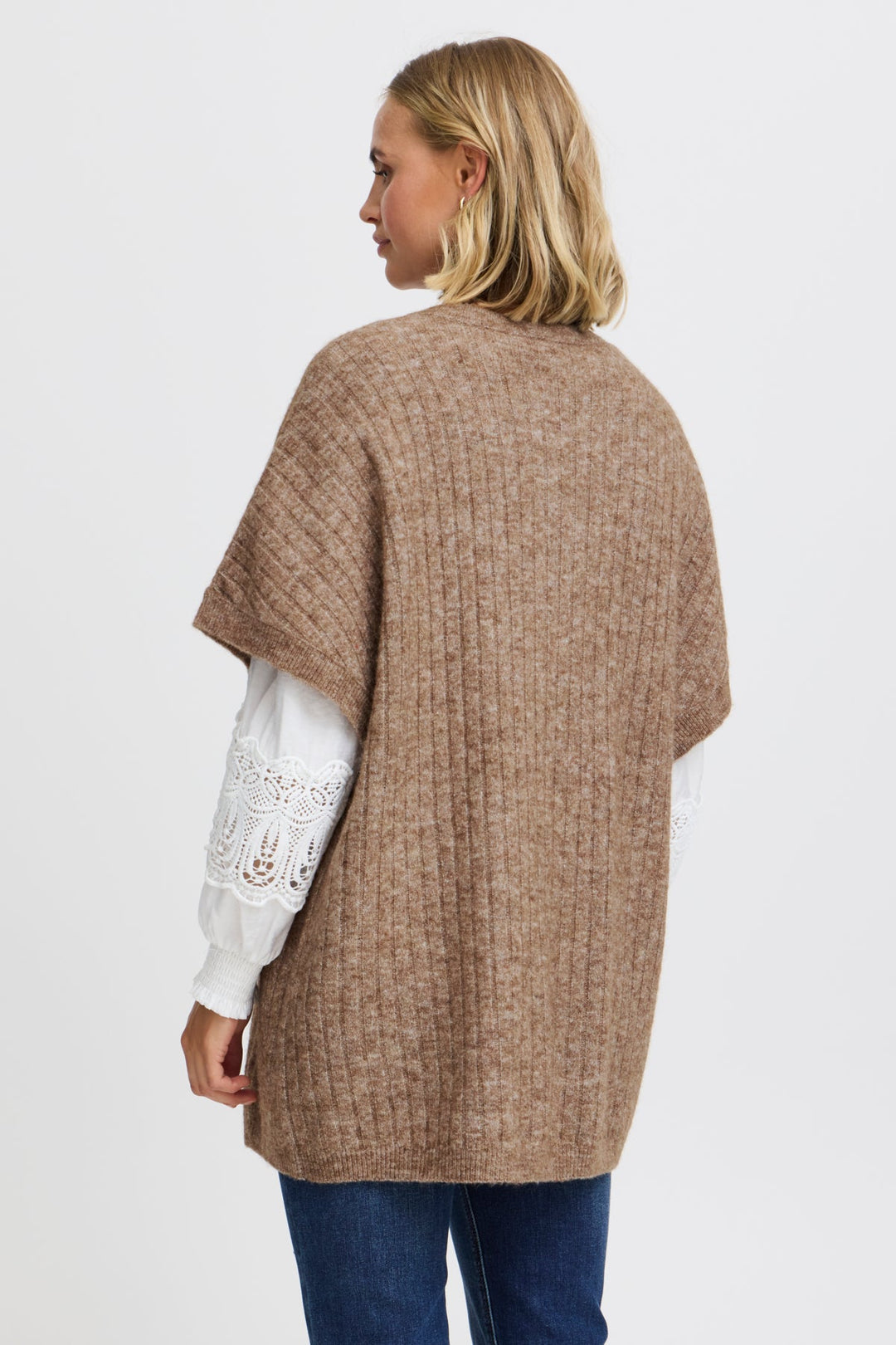 Sanny Cardigan Rain Drum Melange | Genser | Smuk - Dameklær på nett
