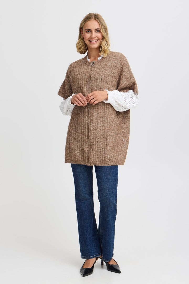 Sanny Cardigan Rain Drum Melange | Genser | Smuk - Dameklær på nett
