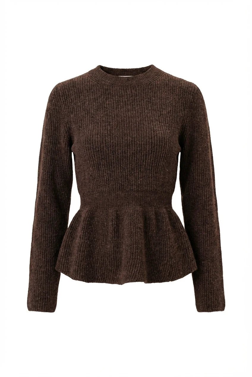 Sara Sweater Dark Brown | Genser | Smuk