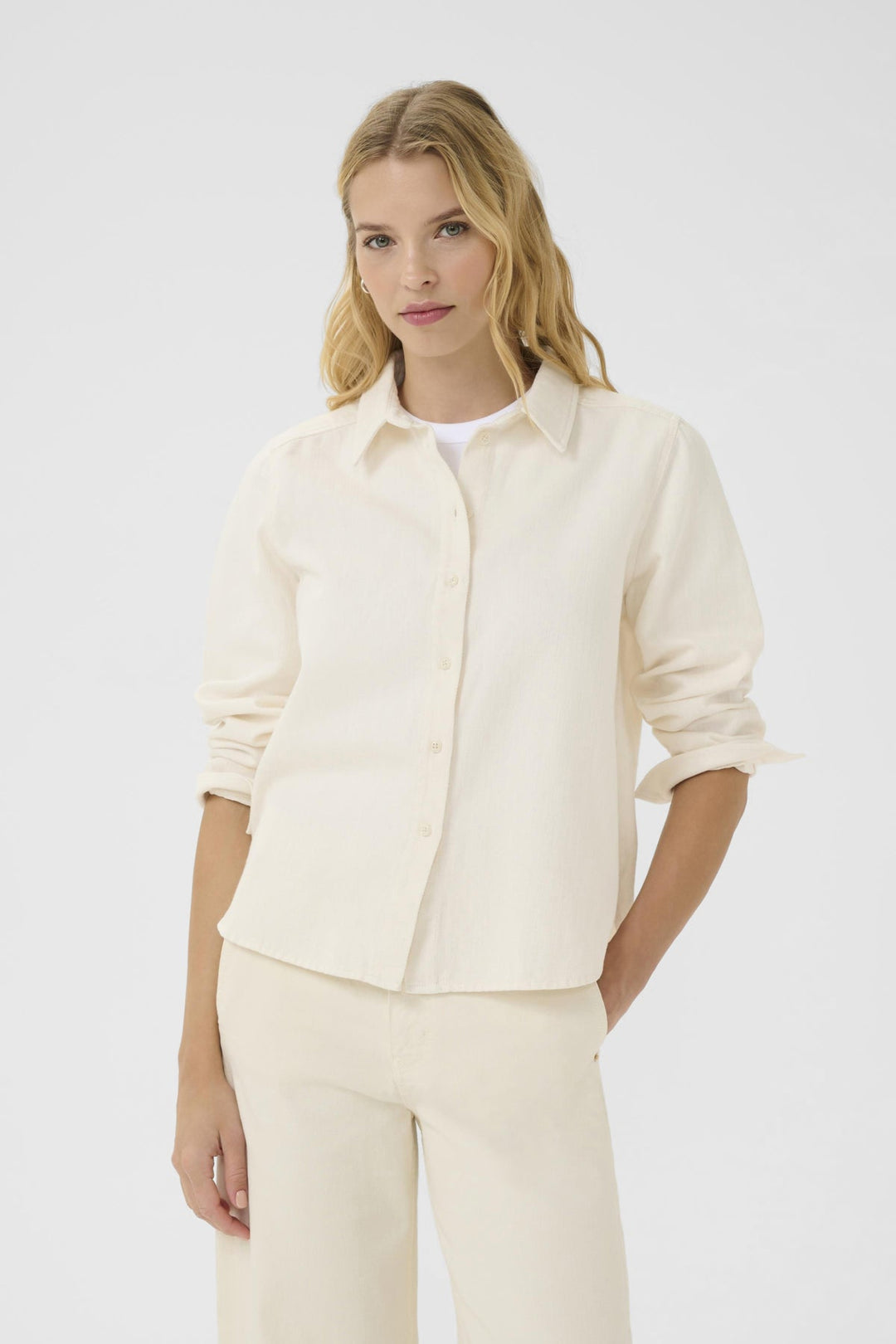 Sarafia Shirt Eggnog | Skjorter og bluser | Smuk - Dameklær på nett