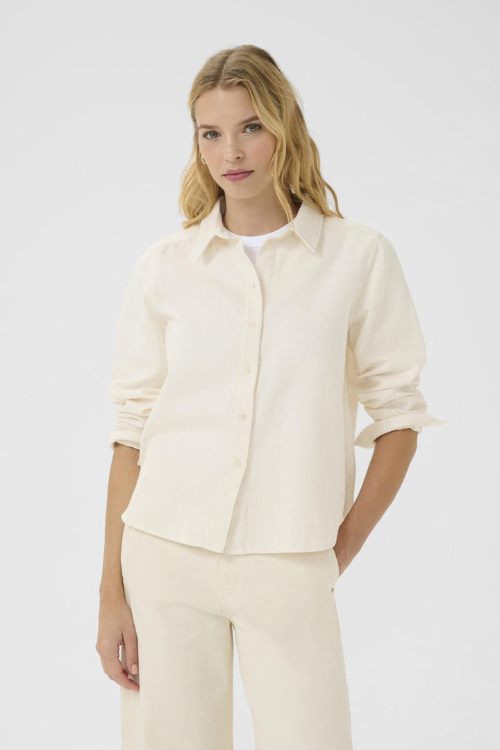 Sarafia Shirt Eggnog | Skjorter og bluser | Smuk - Dameklær på nett