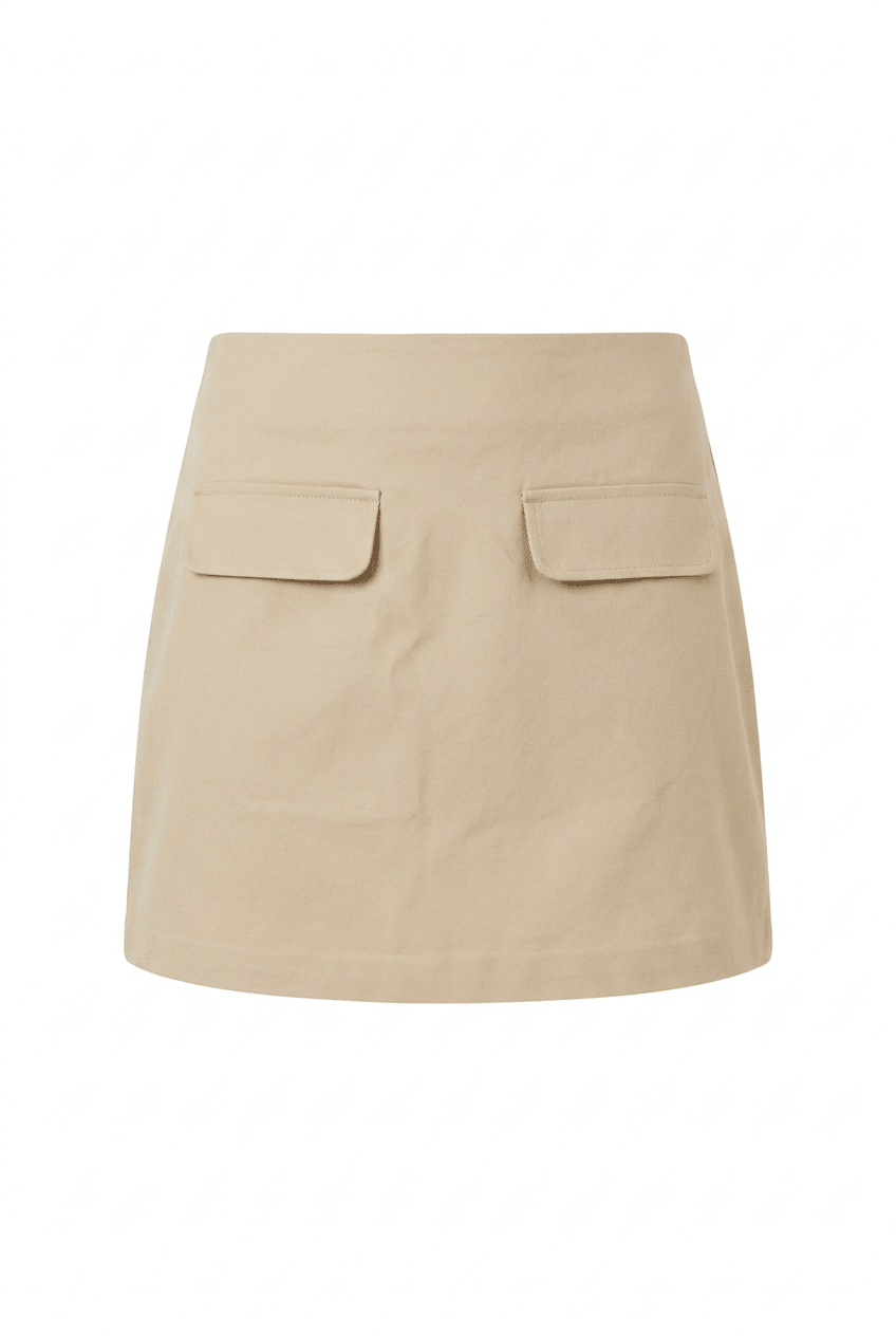 Sarah Mini Skirt Beige | Skjørt | Smuk