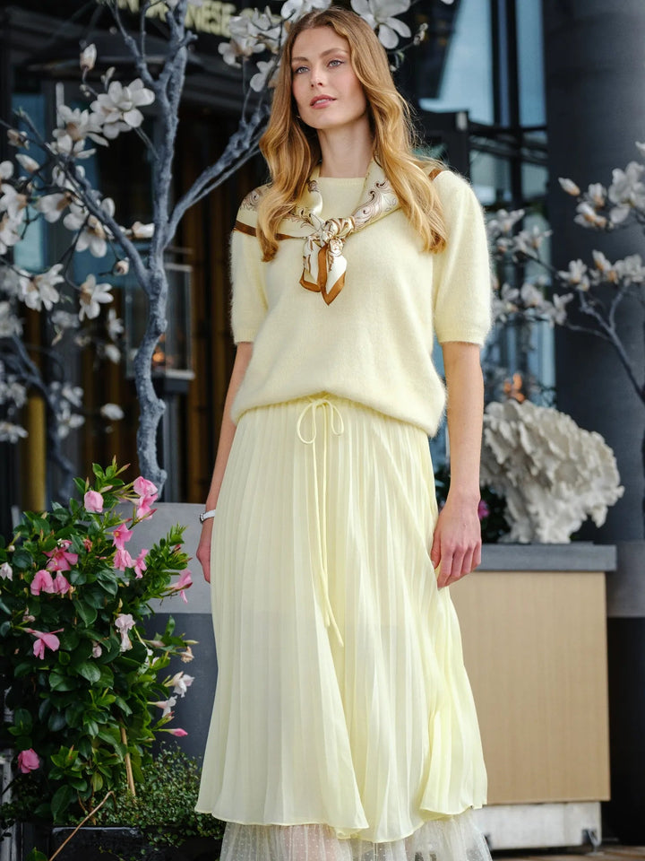 Sarah Pullover Light Yellow | Genser | Smuk