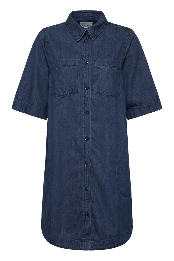 Sardia Dress Medium Dark Blue Denim | Kjoler | Smuk - Dameklær på nett