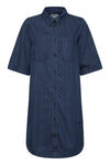 Sardia Dress Medium Dark Blue Denim