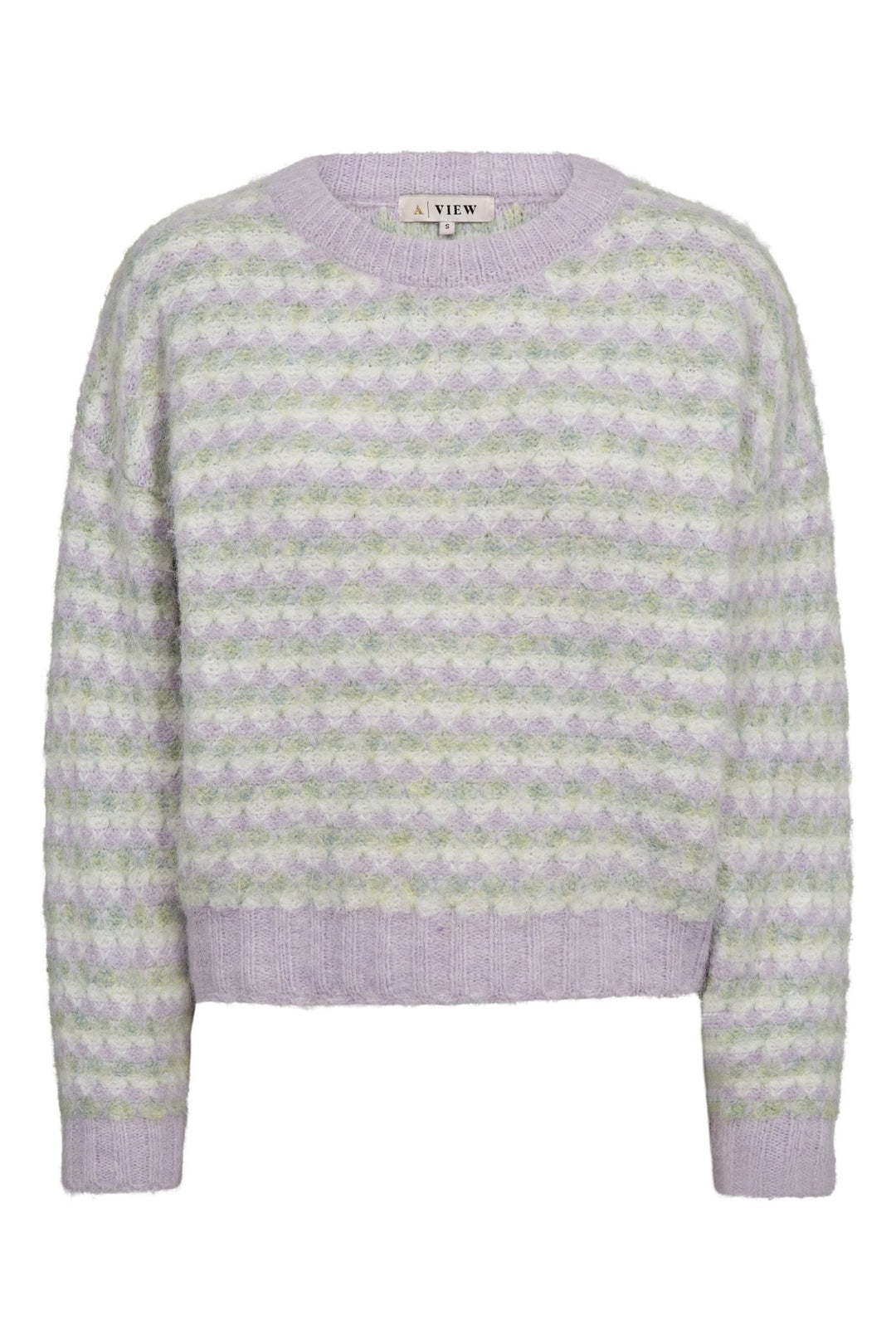 Sassi Knit Pullover Green/Purple | Genser | Smuk