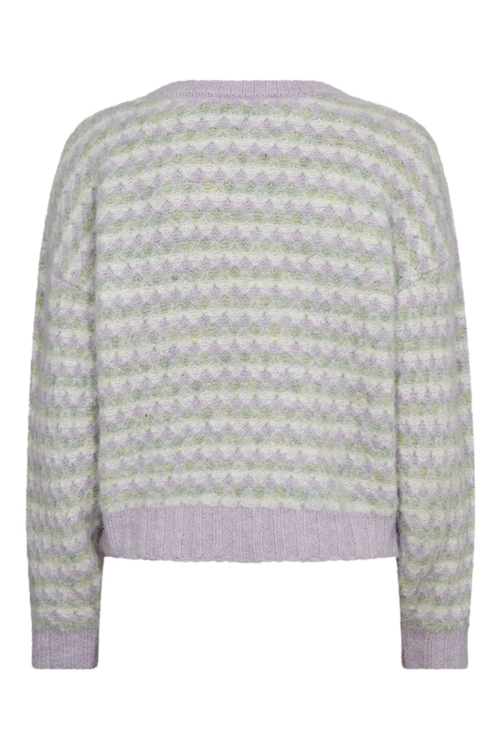 Sassi Knit Pullover Green/Purple | Genser | Smuk
