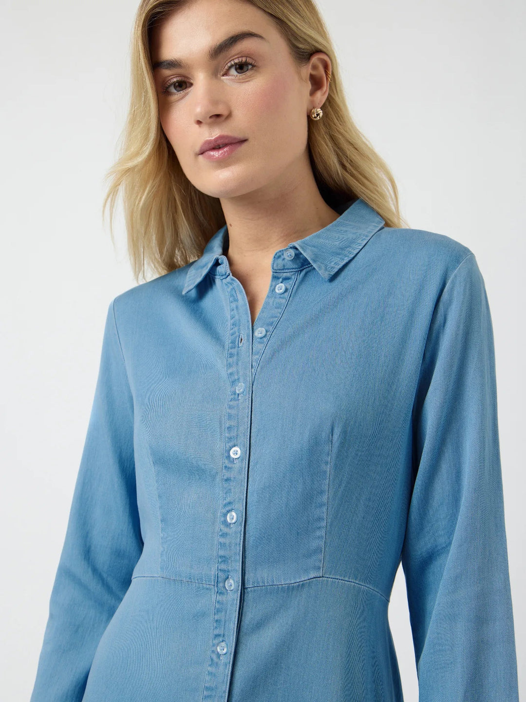 Savanna 3/4 Long Chambray Dress Skyway | Kjoler | Smuk