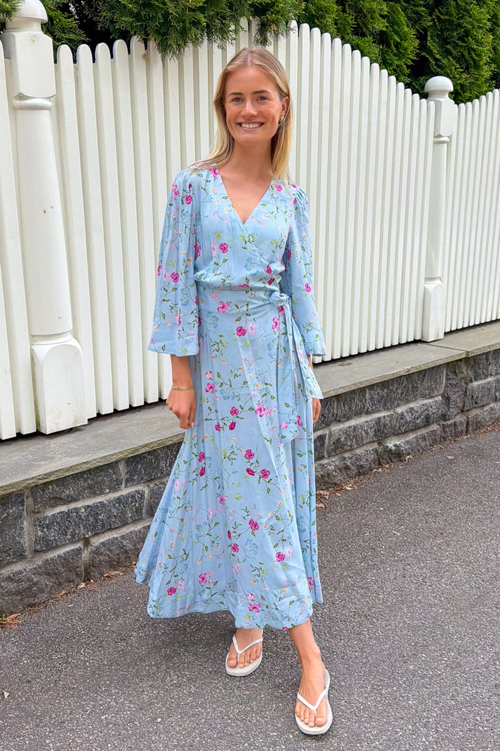 Savanna 3/4 Wrap Long Dress Skyway Botalia | Kjoler | Smuk
