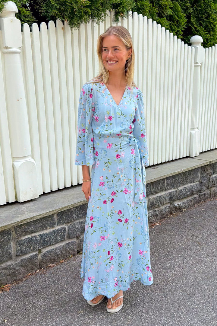 Savanna 3/4 Wrap Long Dress Skyway Botalia | Kjoler | Smuk