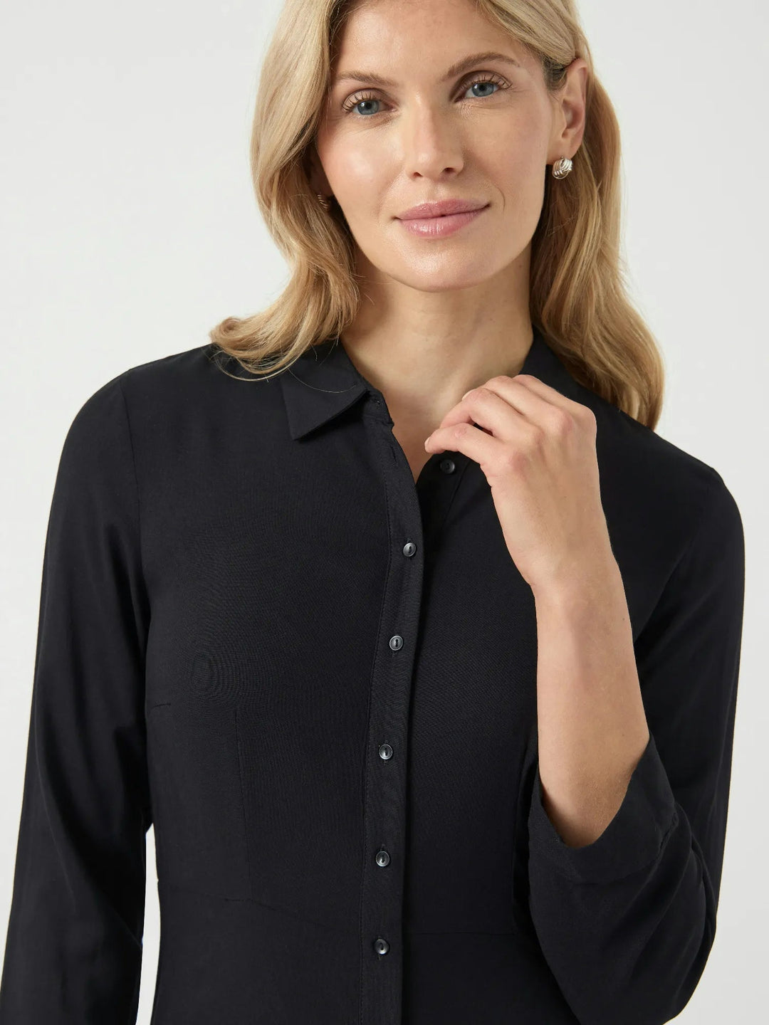 Savanna Long Shirt Dress Black | Kjoler | Smuk