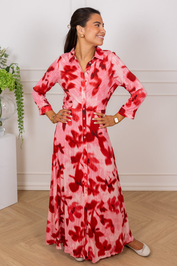 Savanna Long Shirt Dress Moonlite Mauve Cammy | Kjoler | Smuk