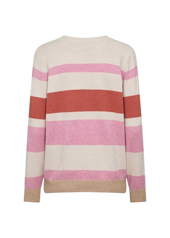 Sc-Kanita Stripe 14 Pink Melange Combi | Genser | Smuk - Dameklær på nett