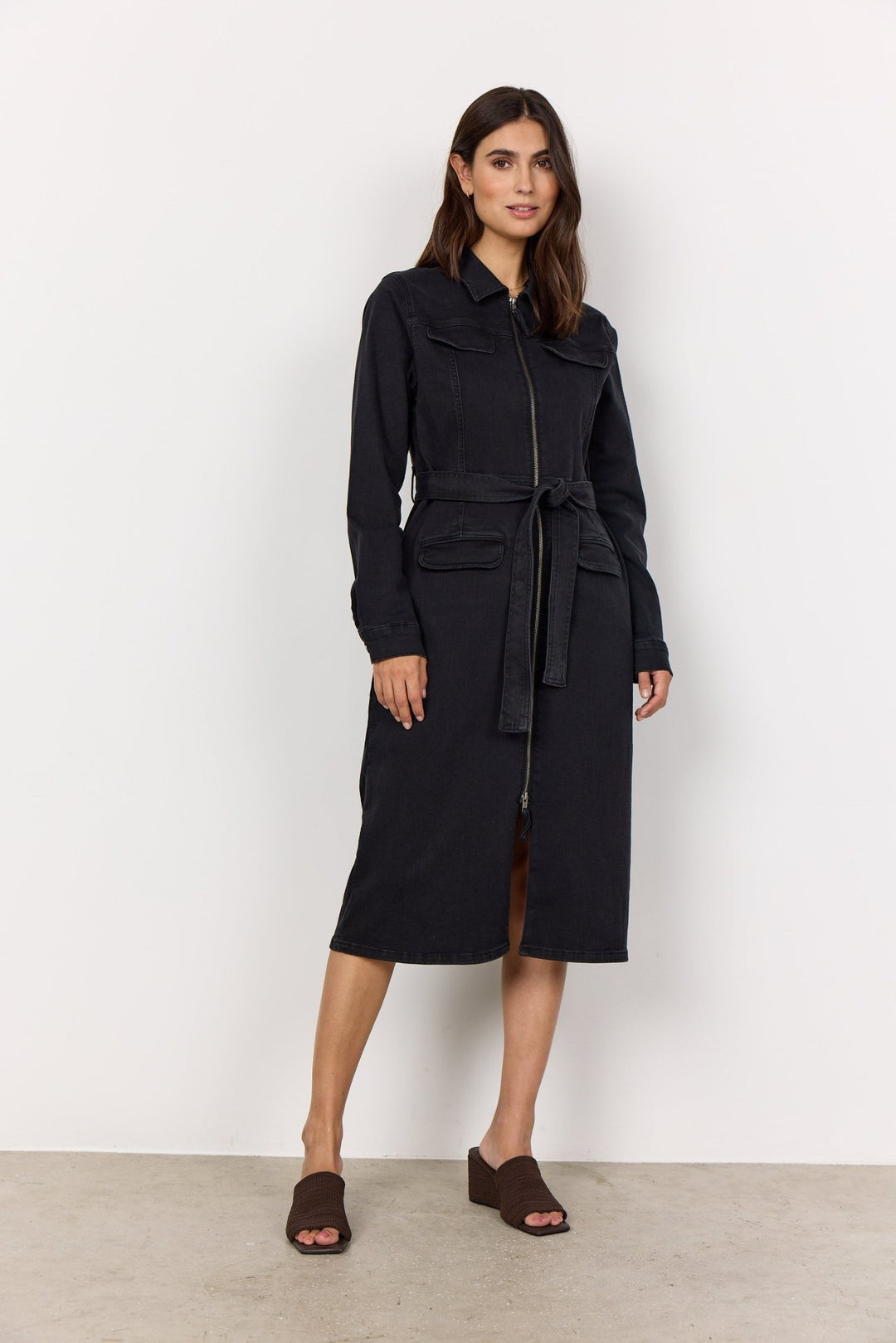 Sc - Kimberly 37 Dark Grey Denim | Kjoler | Smuk - Dameklær på nett