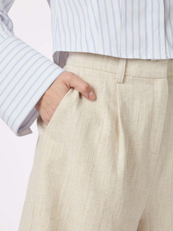 Sega Ramie Shorts Natural | Shorts | Smuk - Dameklær på nett