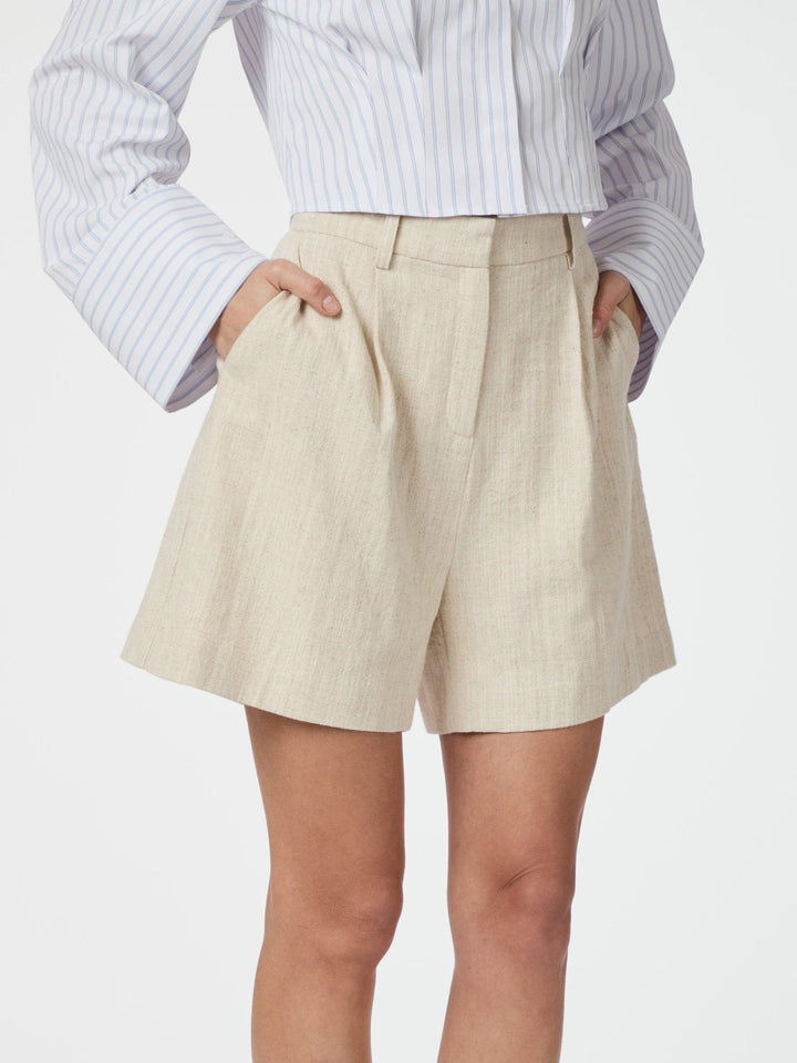 Sega Ramie Shorts Natural | Shorts | Smuk - Dameklær på nett