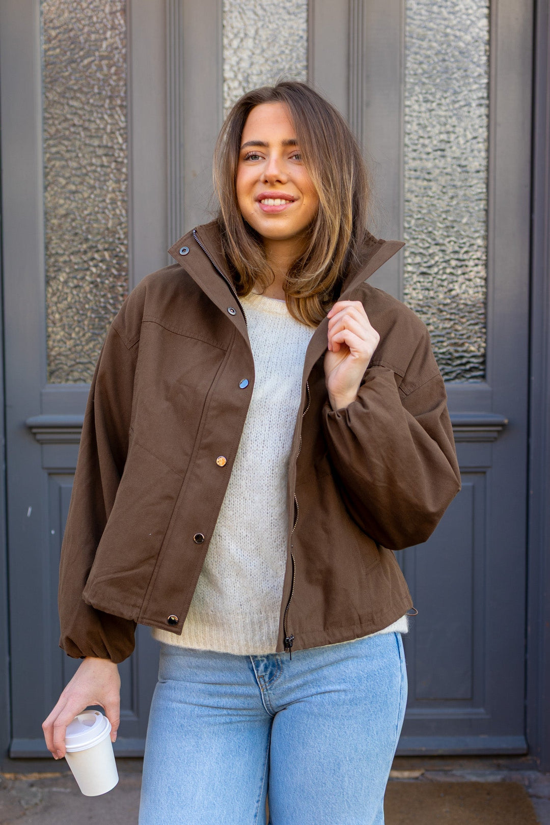 Selio Bomber Jacket Brown | Yttertøy | Smuk