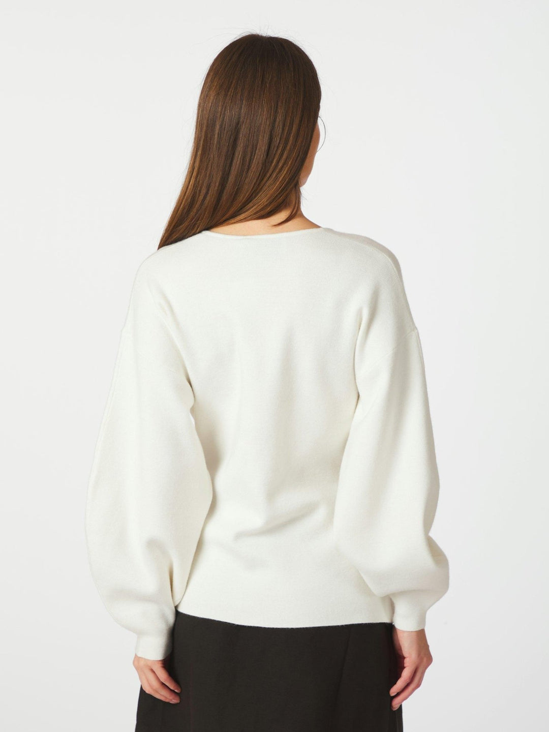 Sellie Knit Cardigan Off White | Genser | Smuk - Dameklær på nett