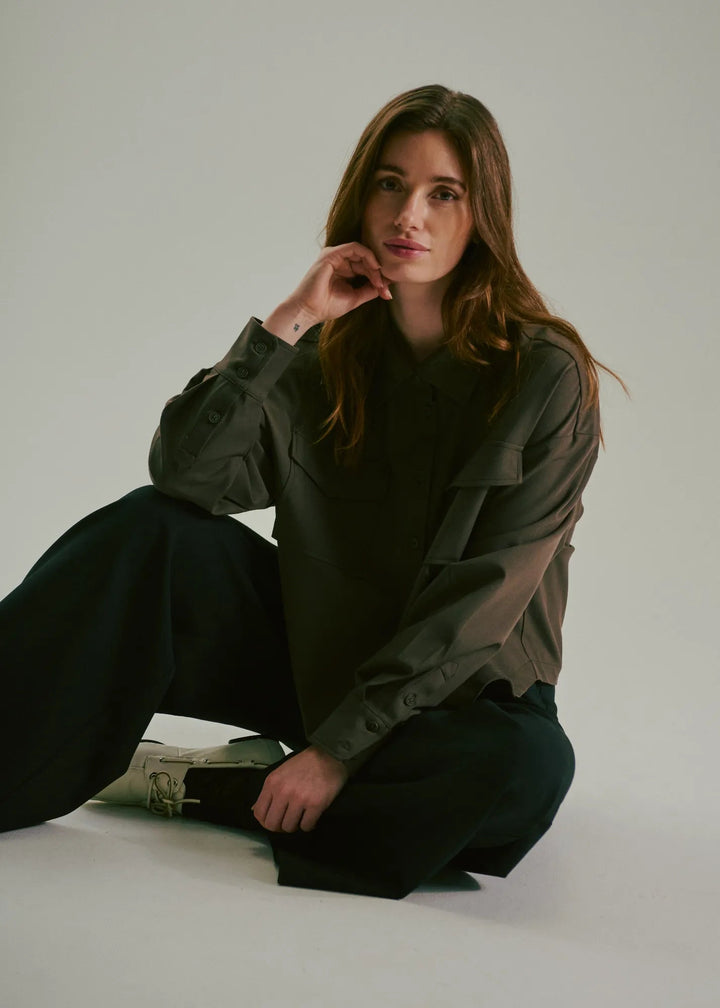 Sellma Shirt Shirts Cacao Melange | Skjorter og bluser | Smuk