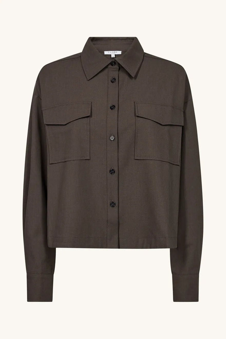 Sellma Shirt Shirts Cacao Melange | Skjorter og bluser | Smuk