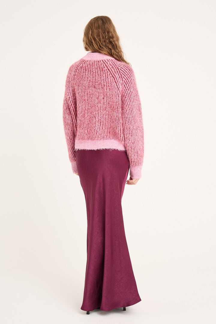 Senna Knit Pullover Rose/Red | Genser | Smuk - Dameklær på nett
