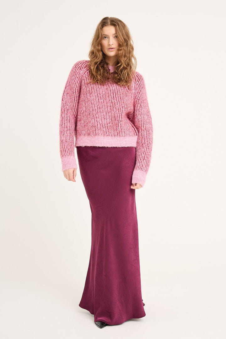 Senna Knit Pullover Rose/Red | Genser | Smuk - Dameklær på nett