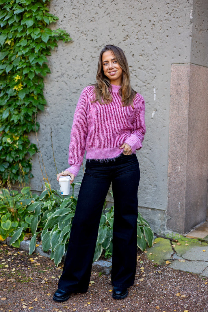 Senna Knit Pullover Rose/Red | Genser | Smuk - Dameklær på nett