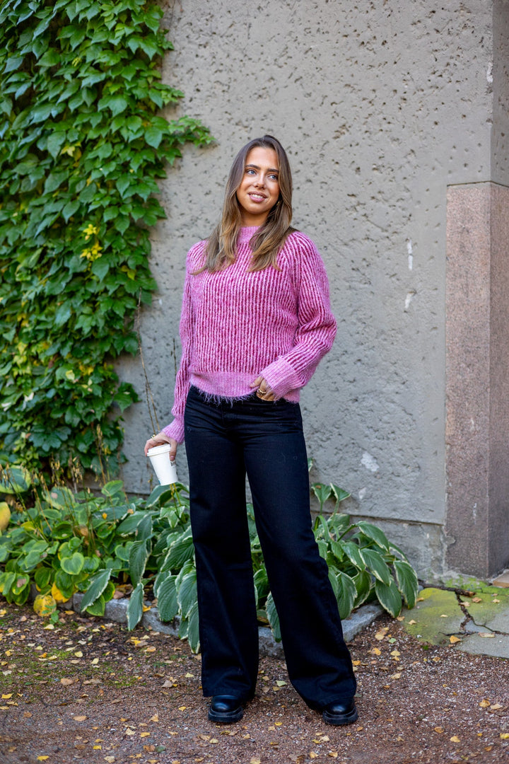 Senna Knit Pullover Rose/Red | Genser | Smuk - Dameklær på nett