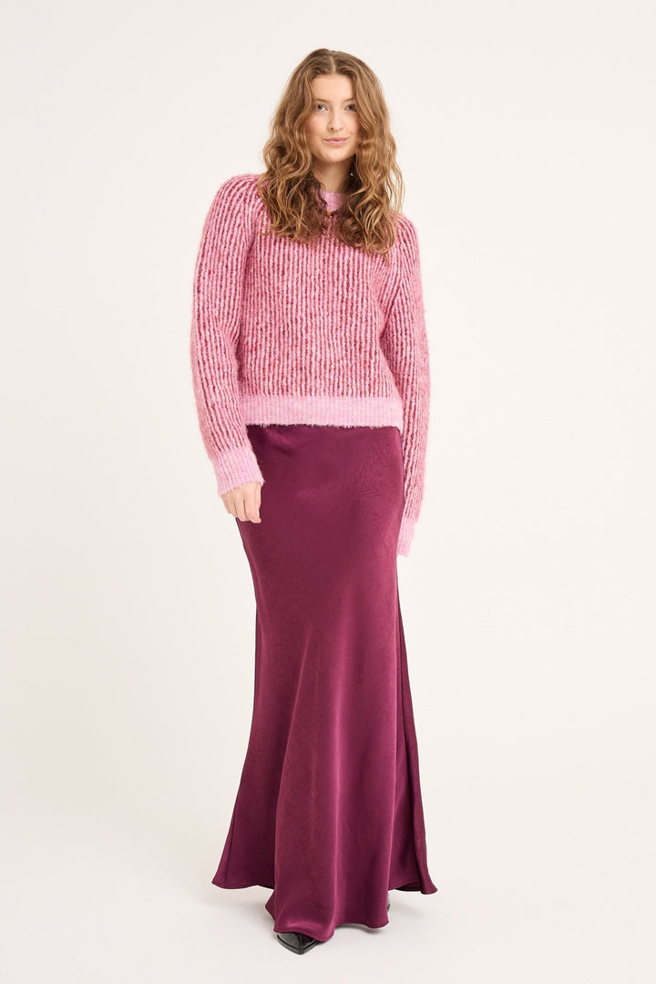 Senna Knit Pullover Rose/Red | Genser | Smuk - Dameklær på nett