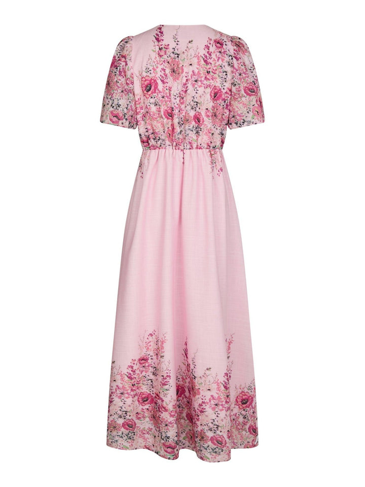 Serna Flower Print Dress Light Pink | Kjoler | Smuk - Dameklær på nett