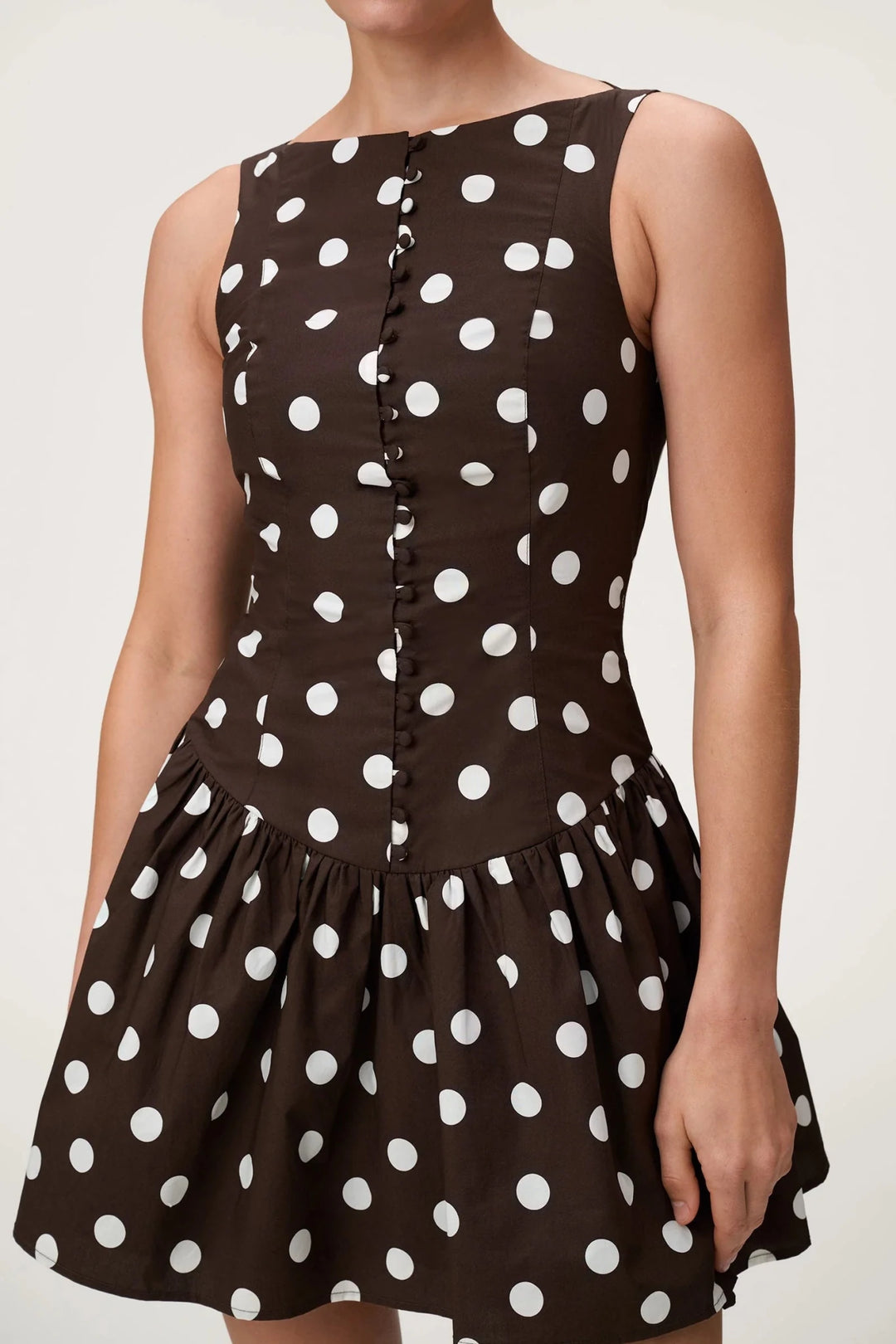 Sevilla Dress Small Brown Dot | Kjoler | Smuk