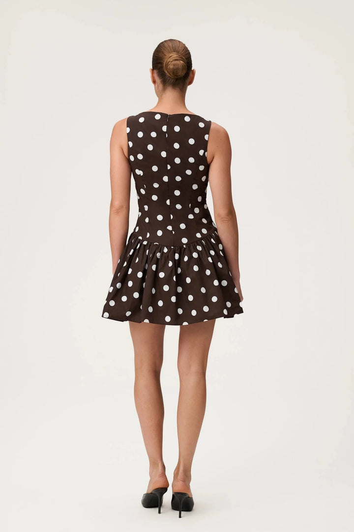 Sevilla Dress Small Brown Dot | Kjoler | Smuk