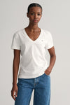 Shield V-Neck T-Shirt White