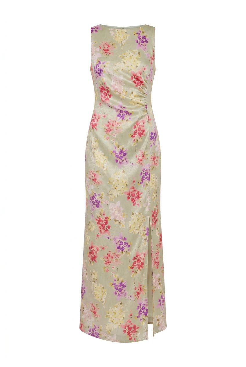 Shiny Sleeveless Dress Vintage Bouquet | Kjoler | Smuk