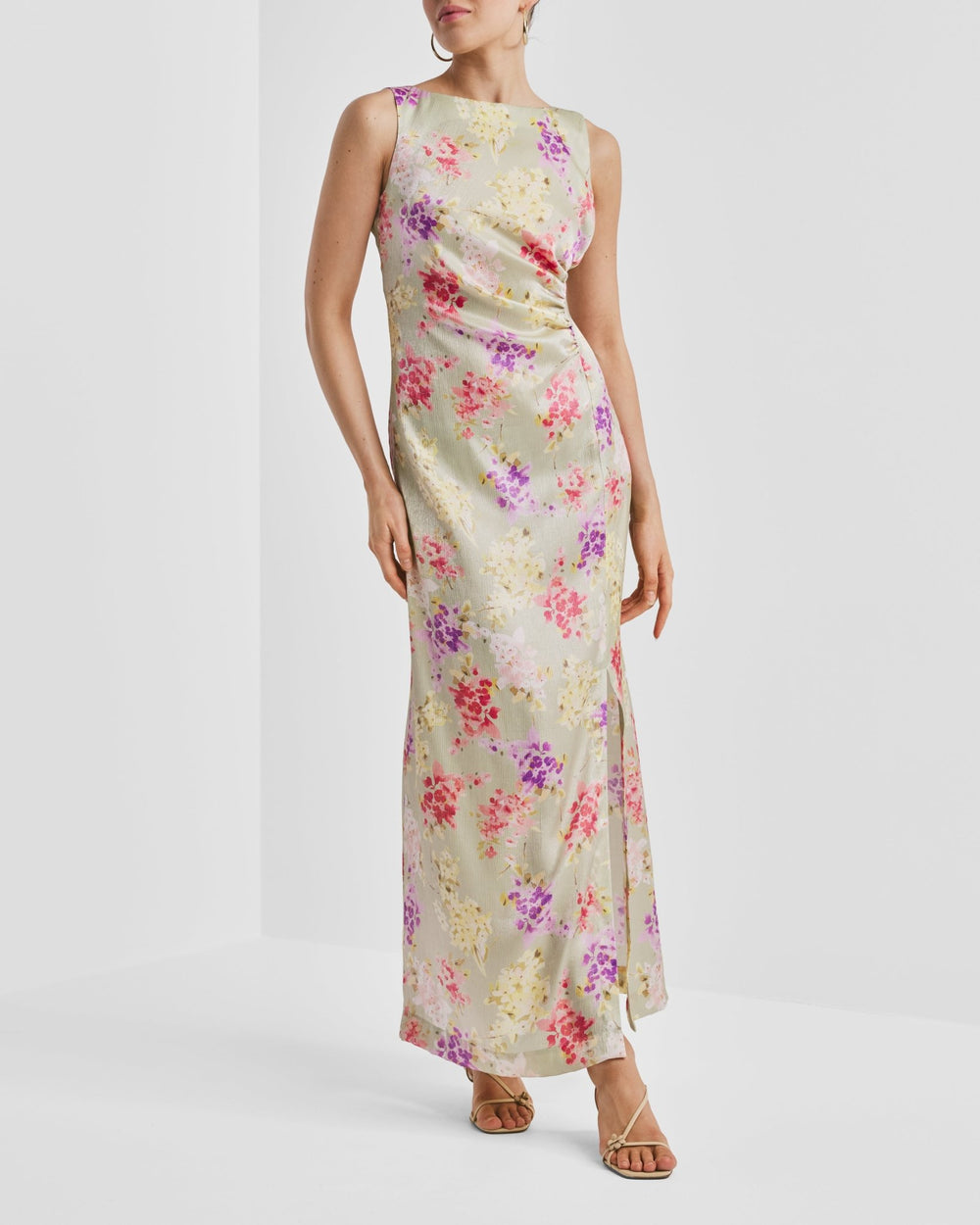 Shiny Sleeveless Dress Vintage Bouquet | Kjoler | Smuk
